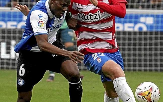 La presencia de Loum es una de las grandes incógnitas del once de Mendilibar. Foto: Iñigo Foronda