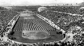 El estadio olímpico de Berlín, en los Juegos de 1936.