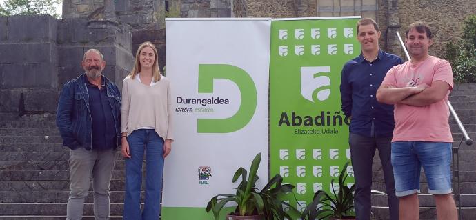 Félix Moreno, Irene Zuazo, Mikel Garaizabal e Iñaki Rekalde, en la presentación de ayer lunes.