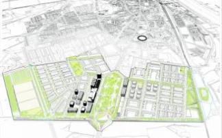 Recreación por ordenador del planteamiento de la futura urbanización de Gardachales.