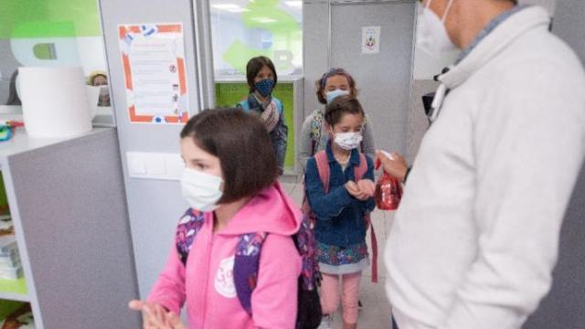 Alumnos de la ikastola Urretxindorra de Bilbao