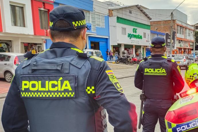 Agentes de la Policía de Colombia.