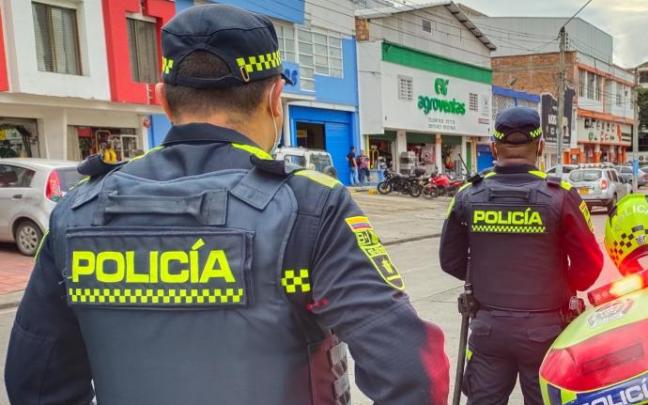 Agentes de la Policía de Colombia.