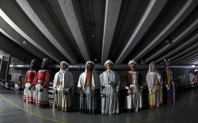 Imagen de archivo de la Comparsa de Gigantes y Cabezudos de Pamplona