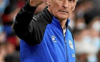 Mendilibar, ayer en el Bernabéu. Foto: Efe