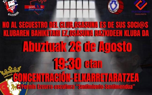 La convocatoria de la concentración. La convocatoria de la concentración.