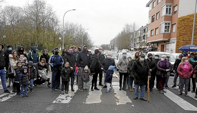 Concentración en Portal de Arriaga, 42