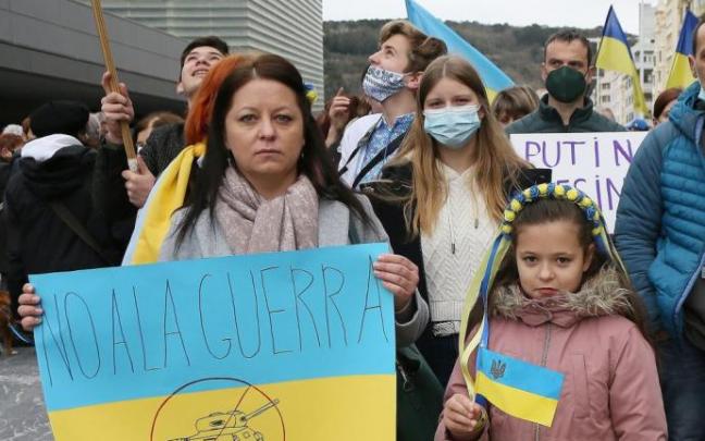 Concentración en contra la guerra