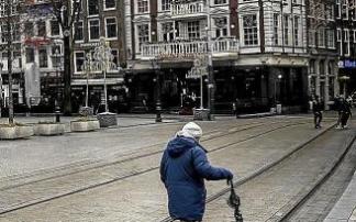 Calles vacías en Amsterdam. Foto: Efe Calles vacías en Amsterdam. Foto: Efe