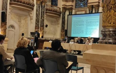 Kepa Korta interviene en la reunión del Consejo Social, el pasado jueves.