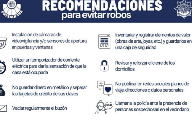 Las recomendaciones de la Ertzaintza para evitar que te roben en Navidad