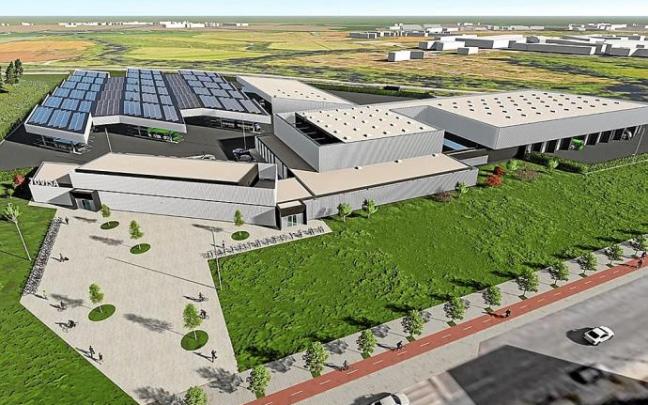 Recreación virtual sobre el futuro complejo de las cocheras de Tuvisa. Foto: Cedida