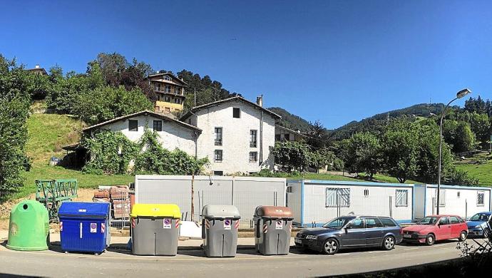 La zona de Errekarte donde se construirán las viviendas de VPO. Foto: Cedida