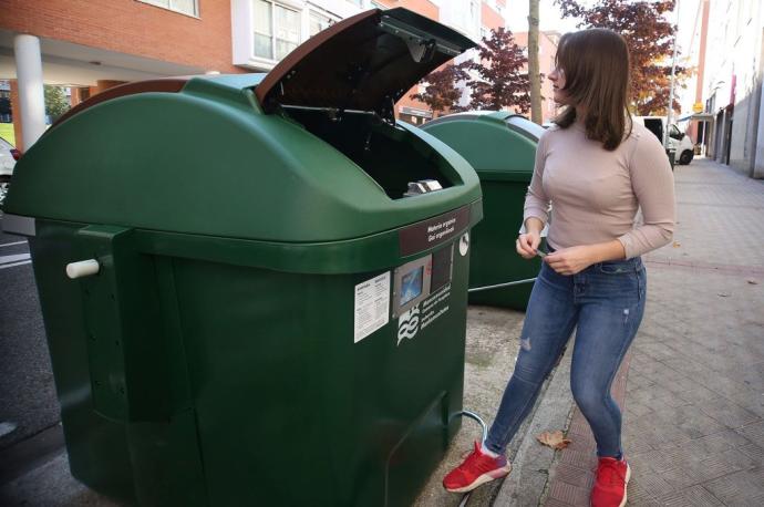 El contenedor de tarjeta comenzó a implantarse el año pasado en Mendillorri.