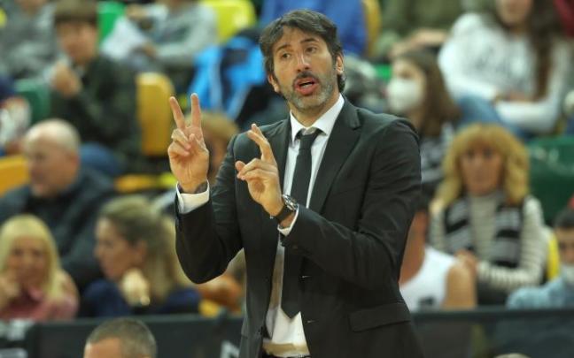 Álex Mumbrú, en un encuentro del pasado curso en el Bilbao Arena. Álex Mumbrú, en un encuentro del pasado curso en el Bilbao Arena.