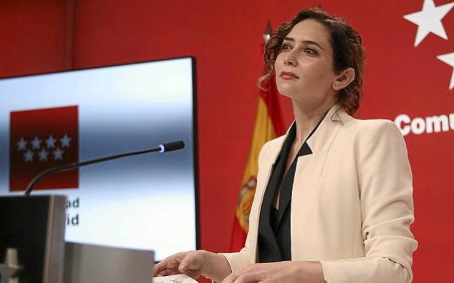 Isabel Díaz Ayuso, durante una de sus recientes comparecencias en la Real Casa de Correos. Foto: E. Press