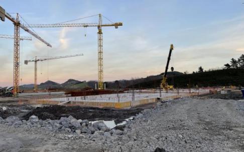 Obras de la nueva cárcel de Zubieta, en Donostia, recién iniciadas
