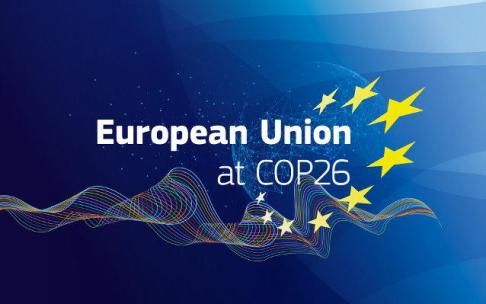 Logo de la UE para su participación en la COP26 de Glasgow Logo de la UE para su participación en la COP26 de Glasgow