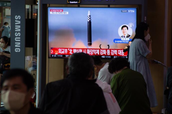 Es la primera vez que Corea del Norte lanza ocho misiles seguidos.