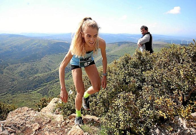Aitziber Mendibil, ganadora de la prueba femenina.