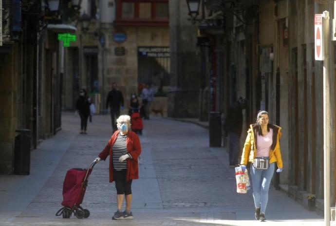 Imagen de una calle del Casco Viejo de Bilbao