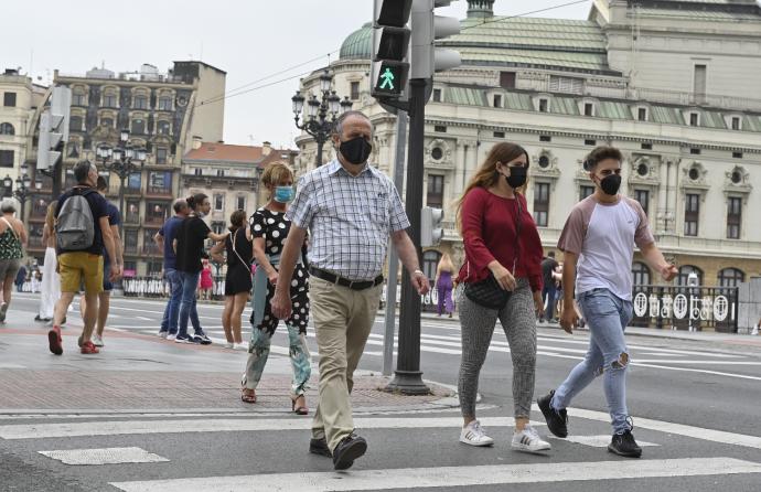 Los positivos por coronavirus han bajado el fin de semana en Bizkaia