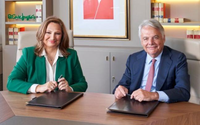 La presidenta de El Corte Inglés, Marta Alvarez y el presidente de Mutua, Ignacio Garralda. La presidenta de El Corte Inglés, Marta Alvarez y el presidente de Mutua, Ignacio Garralda.