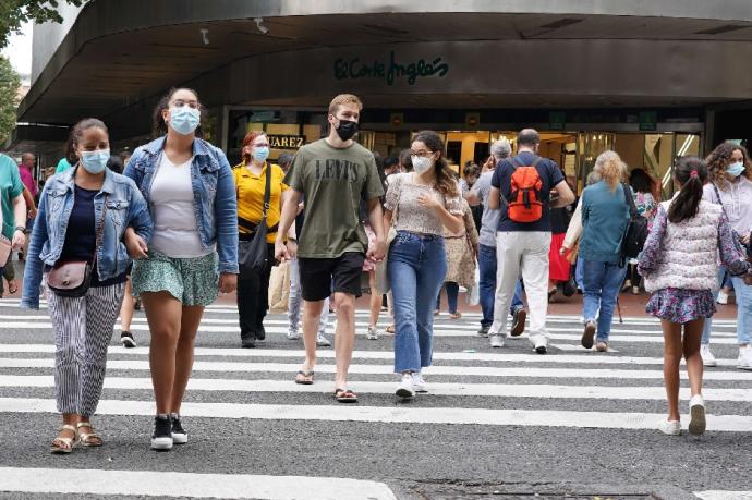 Bilbao es una de las localidades que siguen en rojo por el alto nivel de contagios