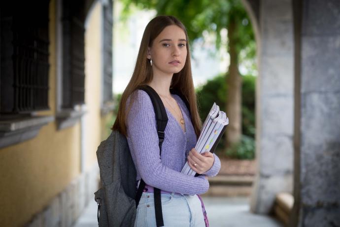 Irati Iglesias, la joven que contrajo covid justo antes de tener que afrontar el examen de selectividad.