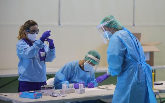 Pruebas de detección de covid.