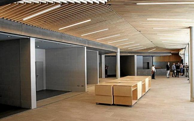 Vista del recinto que albergará el nuevo mercado de Eibar Foto: J.Leon