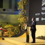 Christian Prudhomme, durante la presentación de las etapas vascas del Tour de Francia 2023.