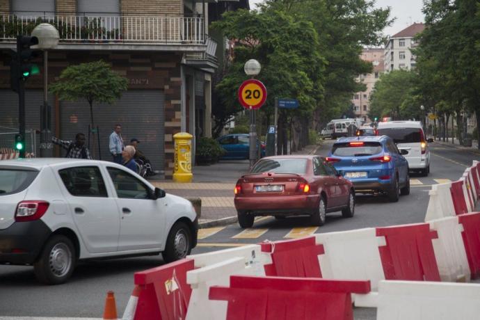 Cruce de la calle Florida con Federico Baraibar.