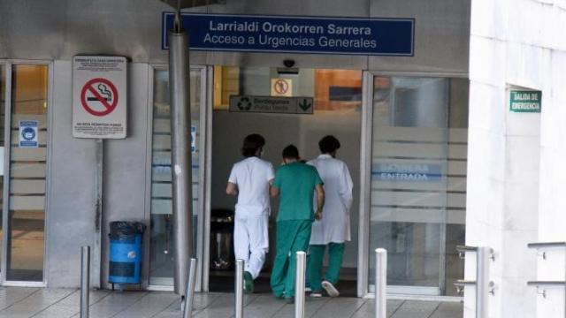 Entrada a las urgencias del Hospital de Cruces