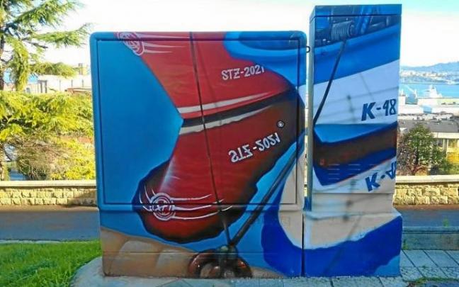 Los cuadros de luz de Santurtzi se convierten en lienzos para Kero