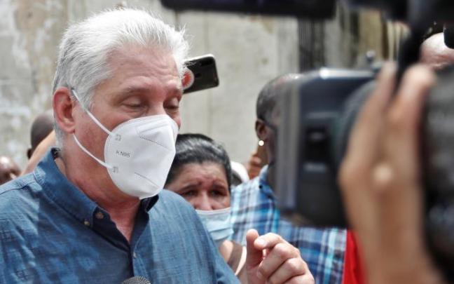 El presidente de Cuba Miguel Díaz-Canel.