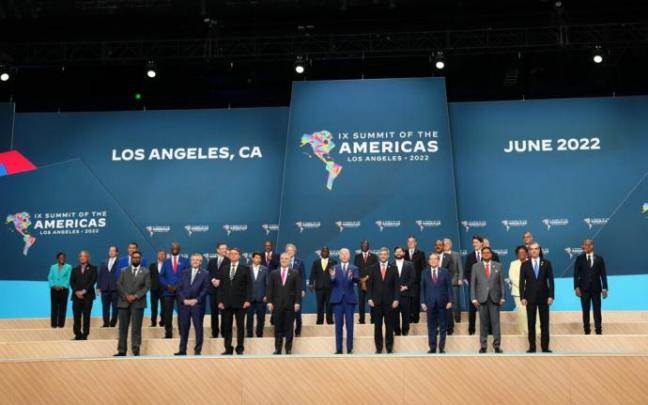 Foto de familia de la Cumbre de las Américas.