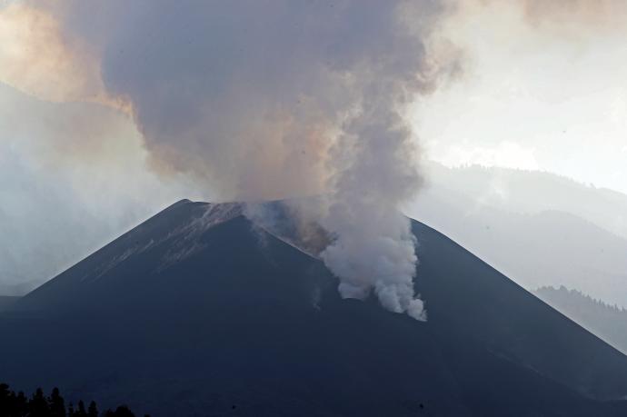 Vista del volcán Cumbre Vieja