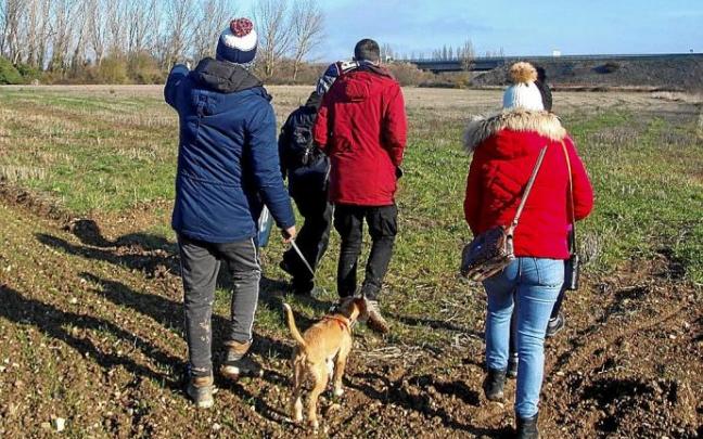 Voluntarios buscando a Jesús Bengoa. Foto: Jorge Muñoz