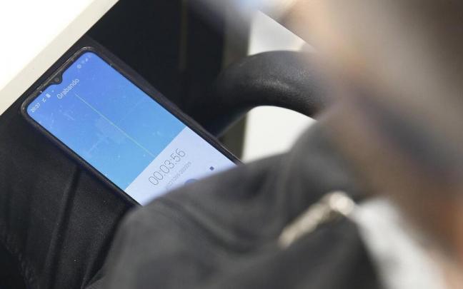 Imagen que recrea una grabación desde el móvil.