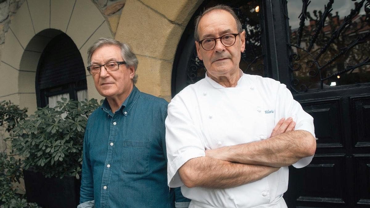Hilario junto a su hermano Eusebio, que tambi&eacute;n se jubila.