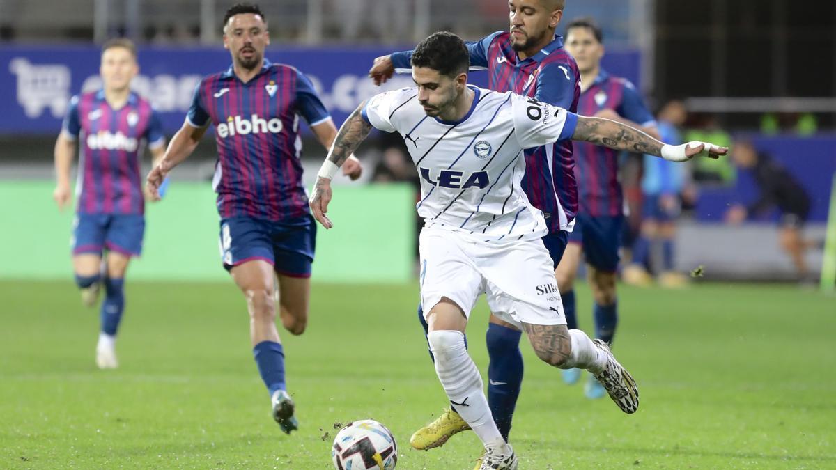 De la Fuente no dispuso de ninguna oportunidad para conseguir un gol en Ipurua.