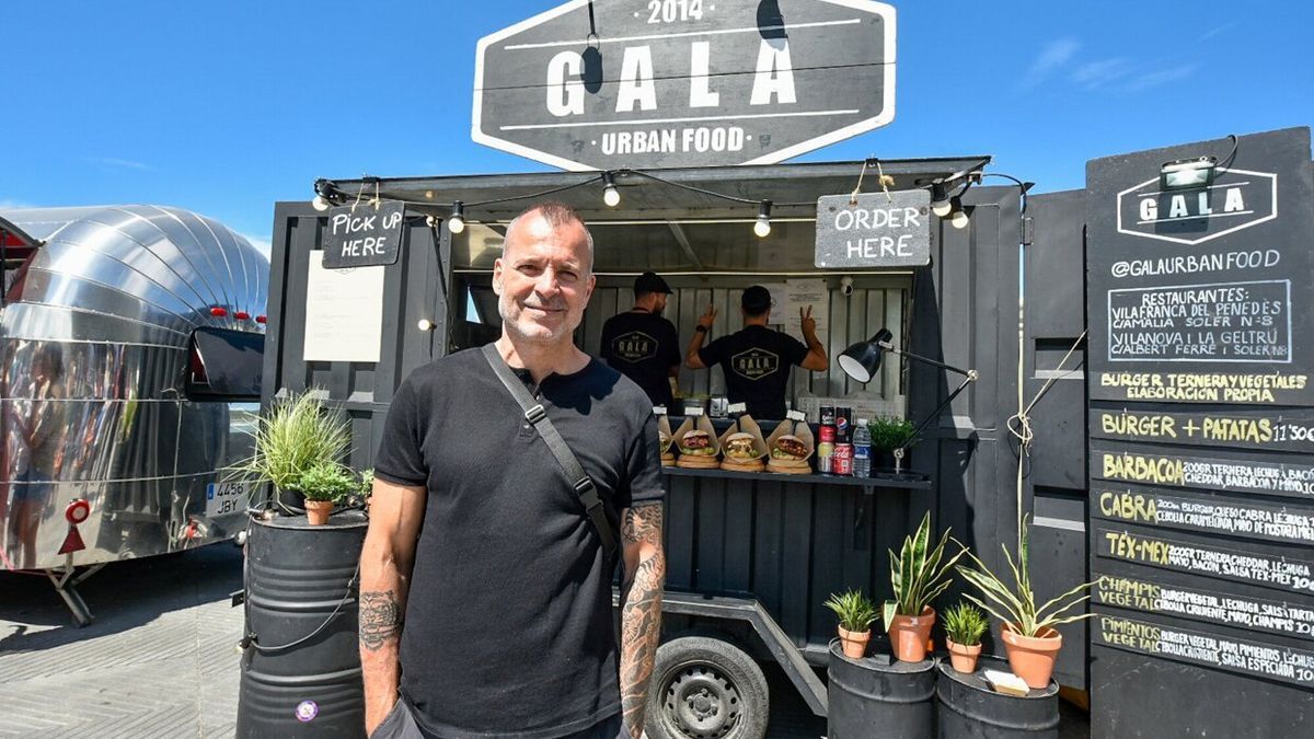 Iban García en su puesto Gala Urban Food.