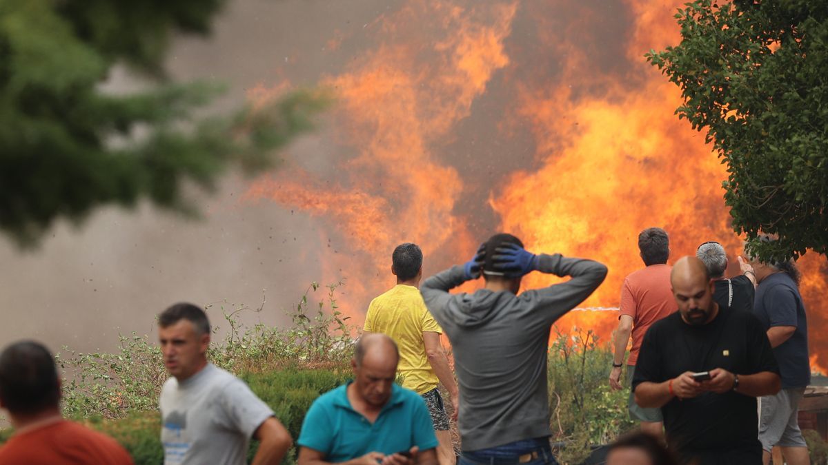 Incendio en Añón de Moncayo (Zaragoza)