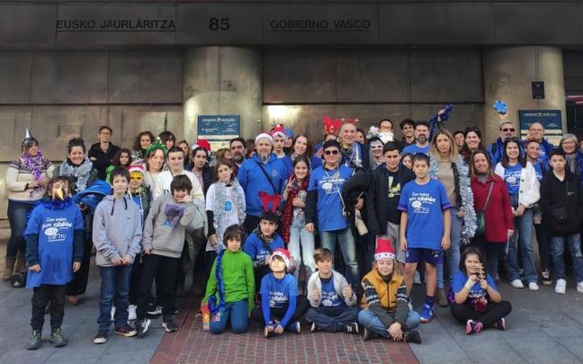 Muchos escolares se sumaron a la movilización.