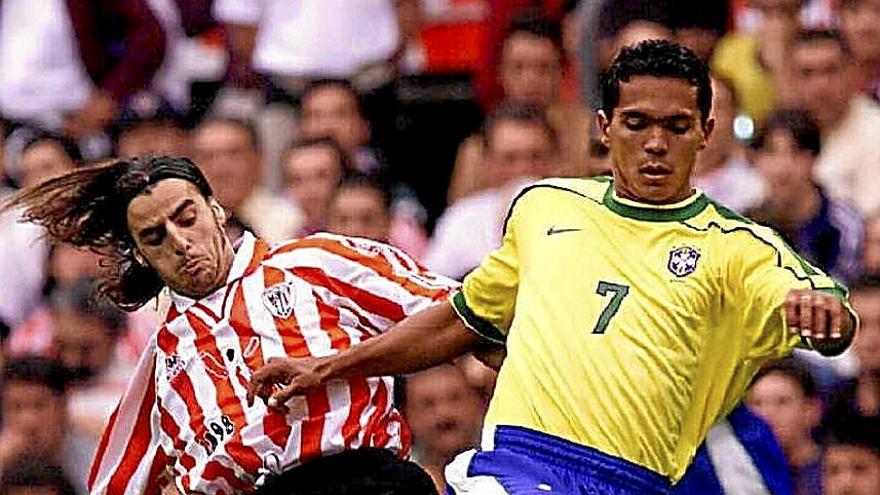 Alkiza y Giovanni, en el Athletic-Brasil del centenario.