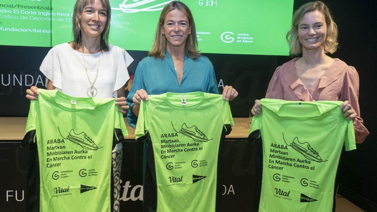 Presentacion de la marcha contra el cáncer.