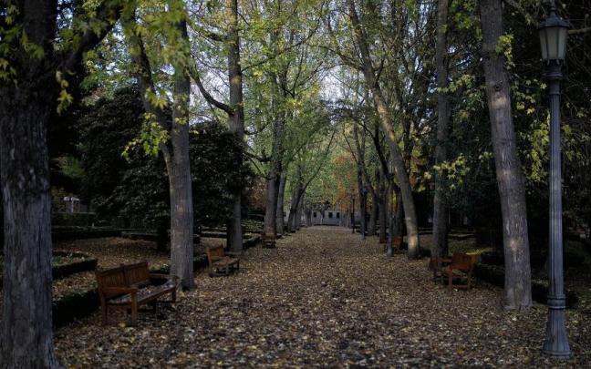 Vista del parque de la Taconera. Vista del parque de la Taconera.