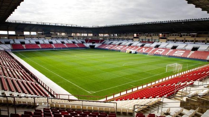 Vista panorámica del Nuevo Las Gaunas, escenario del partido copero.