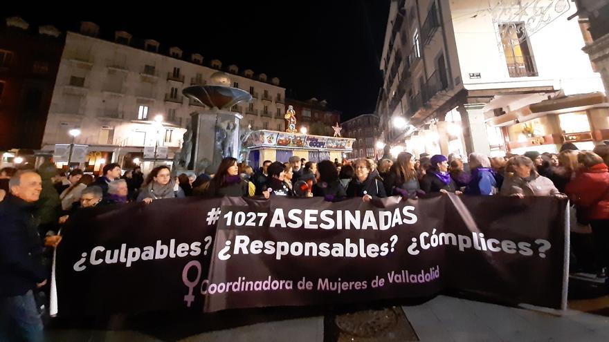 Manifestación con motivo del 25N en Valladolid.